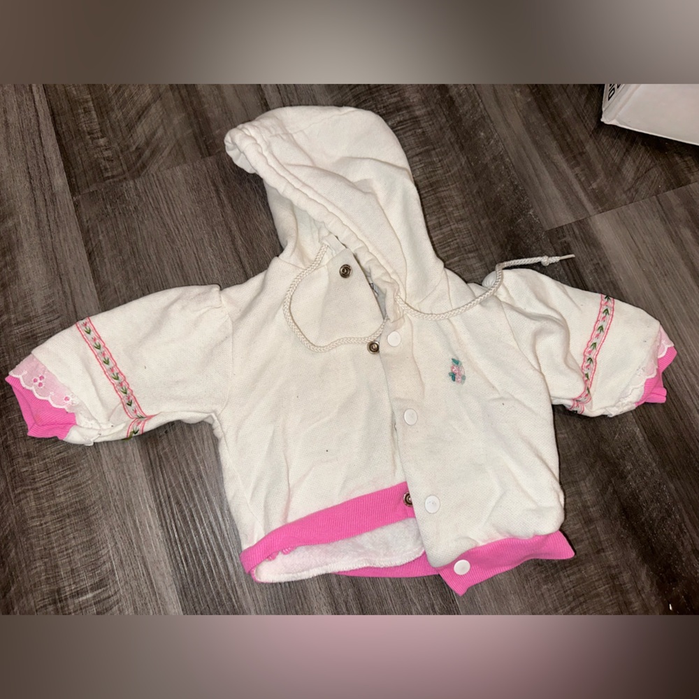 Pink and White Kids Jacket